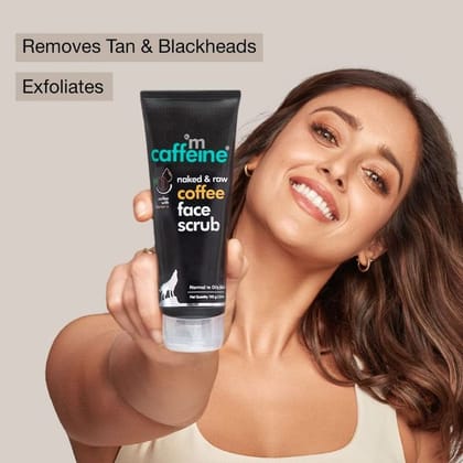 MCaffeine D-Tan Exfoliating Coffee Face Scrub With Walnut & Vitamin E for Fresh & Glowing Skin (100gm)