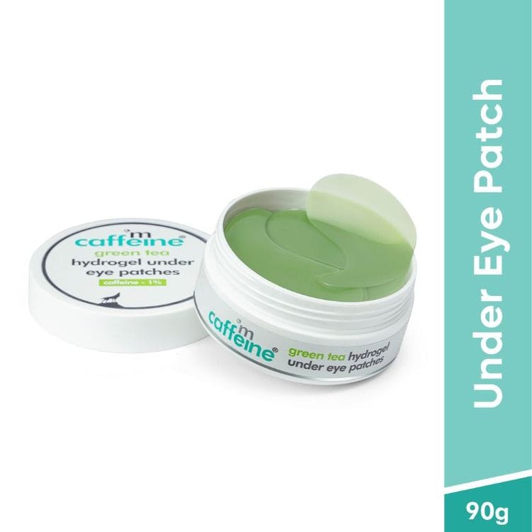 MCaffeine Green Tea Hydrogel Under Eye Patches for Fine Lines | 1% Caffeine Instantly Depuffs (60 pcs) - Makeup - Eyes | Buy online on ZillyBuy