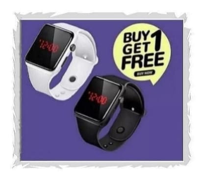 Digital Watch Combo Pack of 2 Buy 1 GET 1 Most Selling Latest Trending Men Women Smart Watch Classy Digital Watch -2