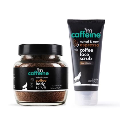 MCaffeine Exfoliating Coffee Face & Body Scrub Combo (100 gm each)