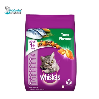 Whiskas Dry Pet Food For Adult Cats 1+ YearsTuna Flavour 7 kg