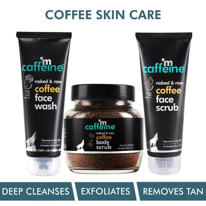MCaffeine Complete Coffee Skin Care Combo (300g)