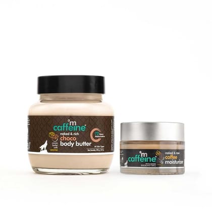 MCaffeine Deep Moisturization Duo - Choco Body Butter & Coffee Face Moisturizer (300ml)