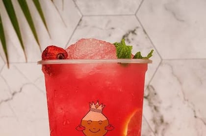 Sparkling Red Mocktail [Strawberry]