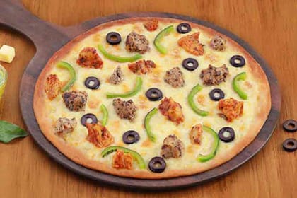 Double Chicken Feast Cheese Burst Pizza [10" Large]
