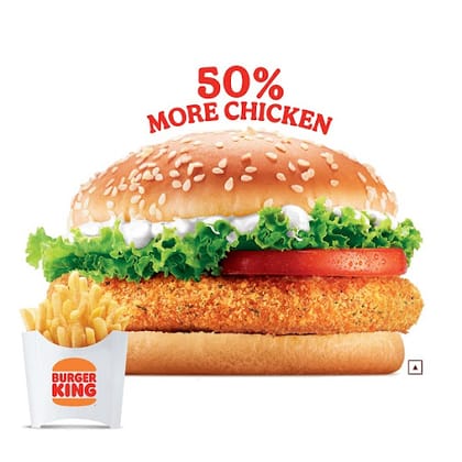 BK Chicken Burger+Fries(M)