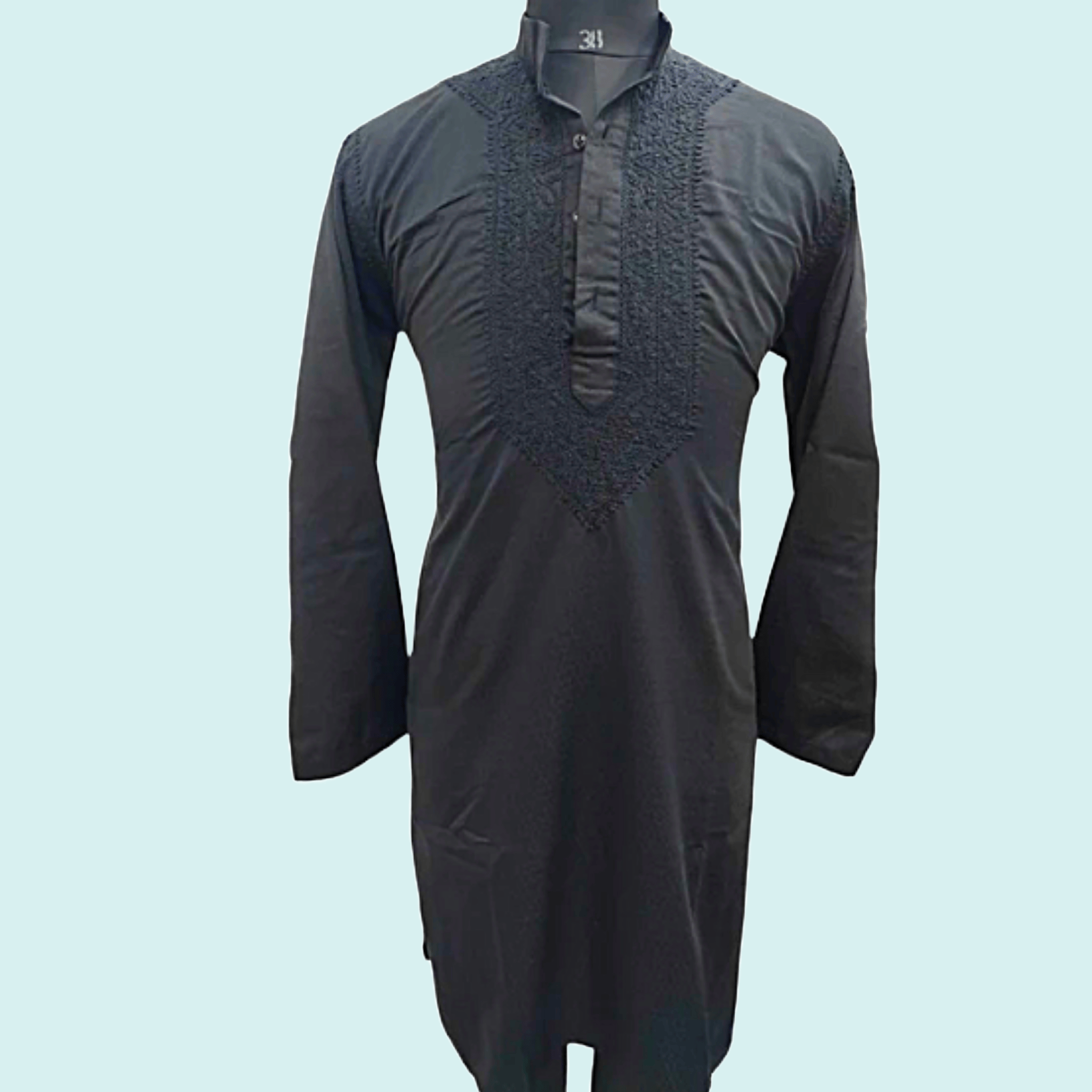 Grey Hervey Sequin Chikankari Kurta Set