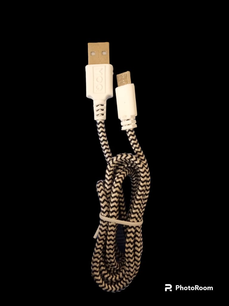 Type C Cable For Charging And Data Transfer. 3 Amp , Nylon Braided, 1 Meter