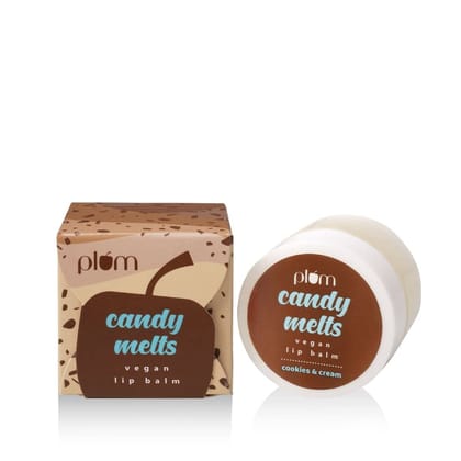 Plum Candy Melts Vegan Lip Balm Cookies & Cream- 12g