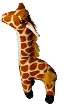 DyneJoy Plush Giraffe Toy with Soft Feather Neck - Ideal for Kids Play and Décor(Pack of 1).
