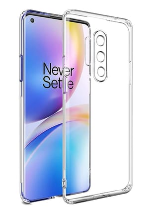 OnePlus 8 Pro Back Cover Case Camera Protection Transparent