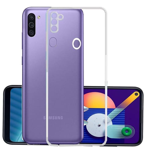 Tempered Glass Samsung M11 Back Cover Stylish Glass Protector