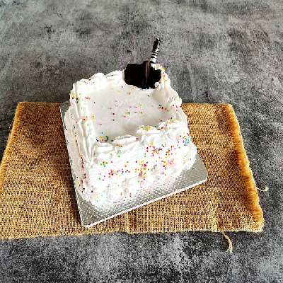 Mini Vanilla Cake[250  Gms]-Eggless