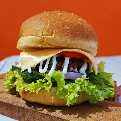 Veg Cheese Burger-Jumbo Burger