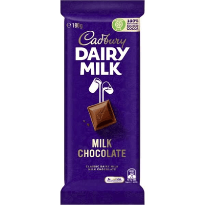 Cadbury Dairy Milk Classic Milk Chocolate, 180 gm