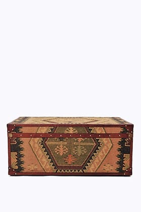 SEASON KILIM TRUNK/TABLE WITH LEATHER