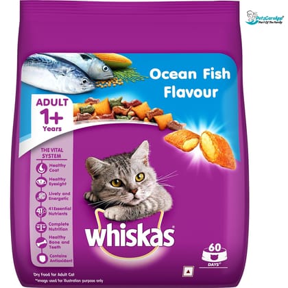 Whiskas Ocean Fish Adult Dry Cat Food 480GM