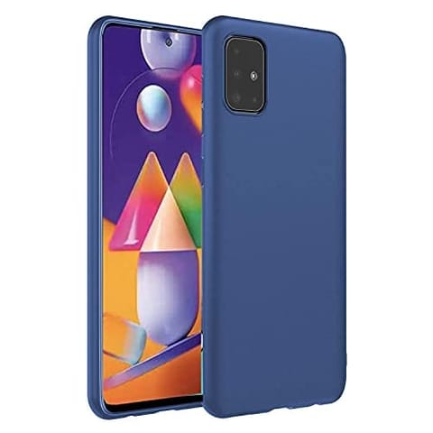 KloutCase Samsung Galaxy M31s Back Cover Case Soft Flexible (Blue)