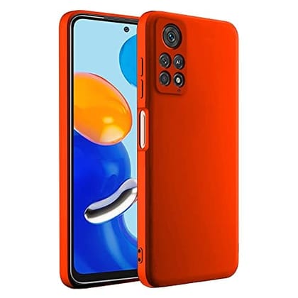 Redmi Note 11 Back Cover Case Liquid Silicone - Red