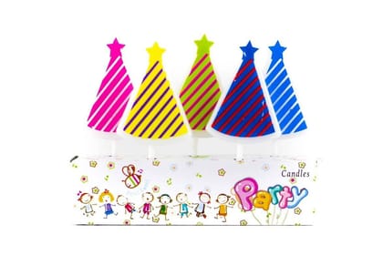 Colorful Hats Candle - 5PC