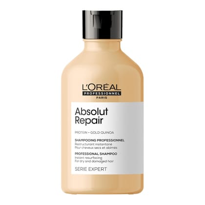 LOreal Professionnel Absolut Repair Shampoo for Damaged & Weaken Hair, 300ml | Professional Hair Repairing Shampoo | Hair Strengthening Shampoo