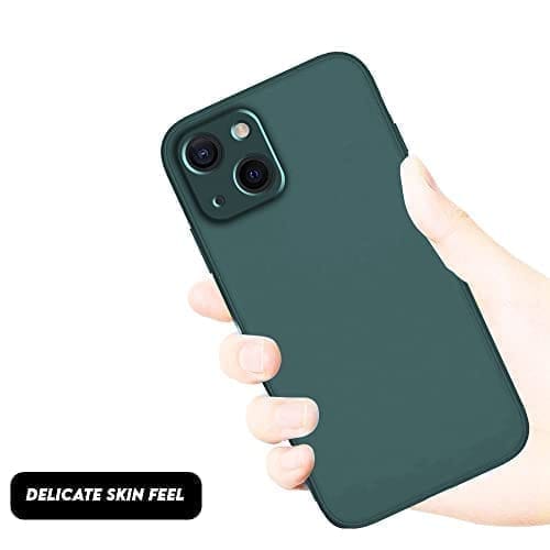 Winble iPhone 13 Mini Back Cover Case Liquid Silicone (Green)