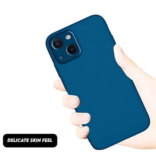 Winble iPhone 13 Back Cover Case Liquid Silicone (Blue)