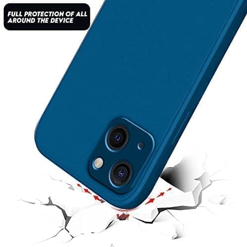 Winble iPhone 13 Back Cover Case Liquid Silicone (Blue)