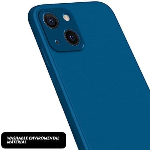 Winble iPhone 13 Back Cover Case Liquid Silicone (Blue)