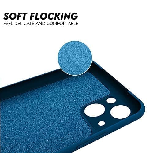 Winble iPhone 13 Back Cover Case Liquid Silicone (Blue)