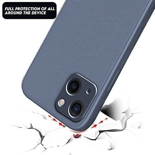 Winble iPhone 13 Back Cover Case Liquid Silicone (Gray)