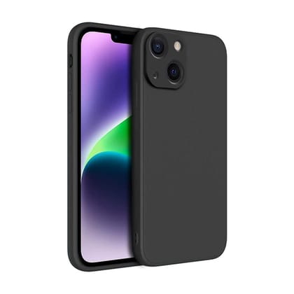 Winble iPhone 14  Back Cover Case Liquid Silicone(Black)