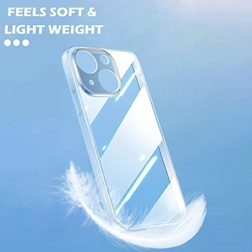 Winble iPhone 13 Back Cover Case Camera Protection Transparent