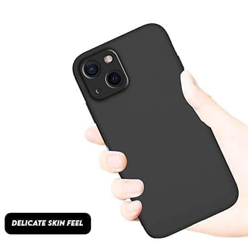 Winble iPhone 13 Back Cover Case Liquid Silicone (Black)