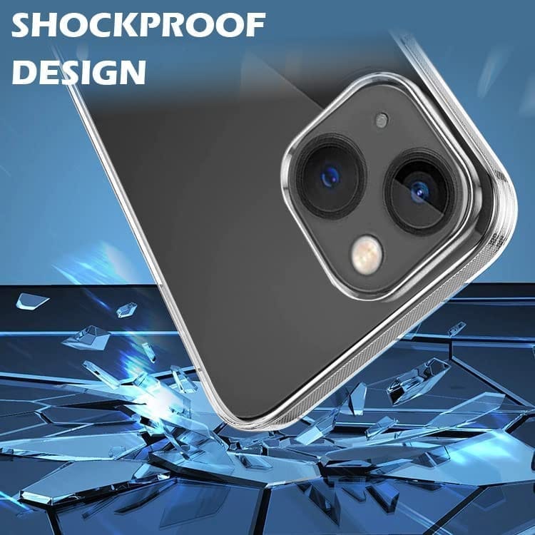 Winble iPhone 14 Plus Back Cover Case Camera Protection Transparent