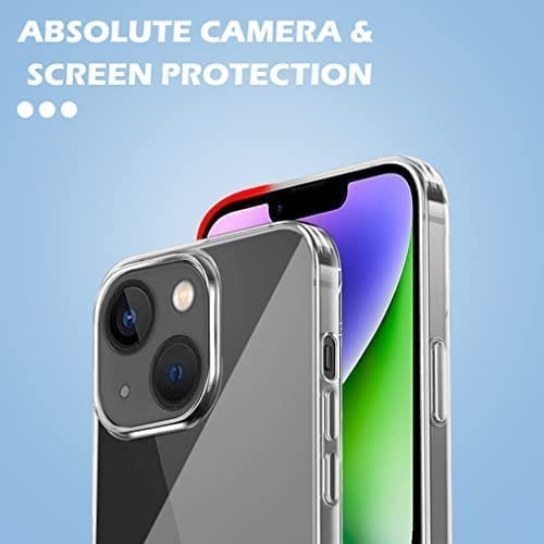 Winble iPhone 14 Plus Back Cover Case Camera Protection Transparent