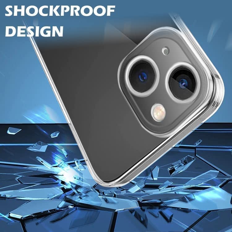 Winble iPhone 14 Back Cover Case Camera Protection Transparent