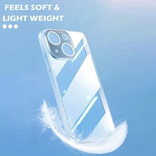 Winble iPhone 14 Back Cover Case Camera Protection Transparent