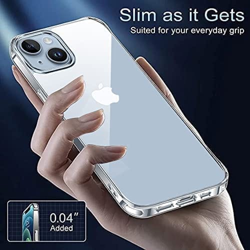 Winble Cover iPhone 14 / iPhone 13 Back Cover Case Crystal Clear Hard TPU (Polycarbonate) (Clear)