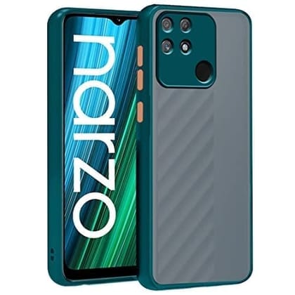 Winble Realme Narzo 50A Back Cover Case Smoke (Green)