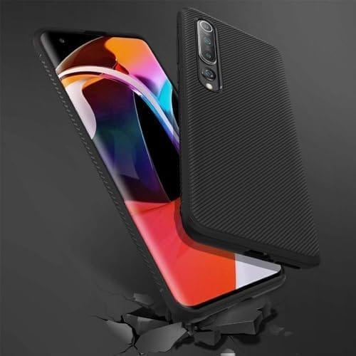 Winble Xiaomi Mi 10 5G / Mi 10 Pro 5G Back Cover Case Line Soft Armor