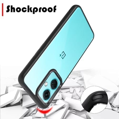 Winble OnePlus Nord CE 3 5G Back Cover Case Metal Camera Guard Hard Acrylic Clear Back