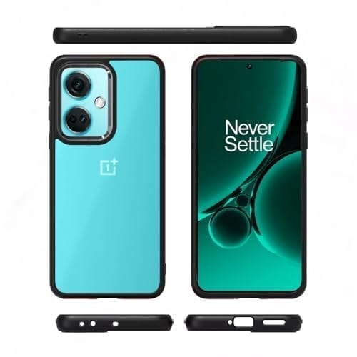 Winble OnePlus Nord CE 3 5G Back Cover Case Metal Camera Guard Hard Acrylic Clear Back
