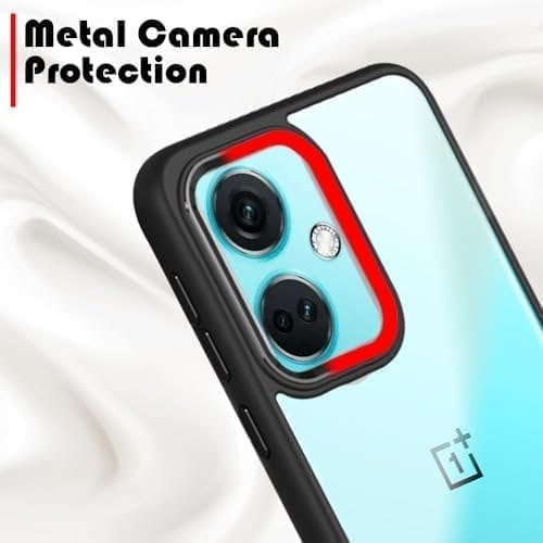 Winble OnePlus Nord CE 3 5G Back Cover Case Metal Camera Guard Hard Acrylic Clear Back