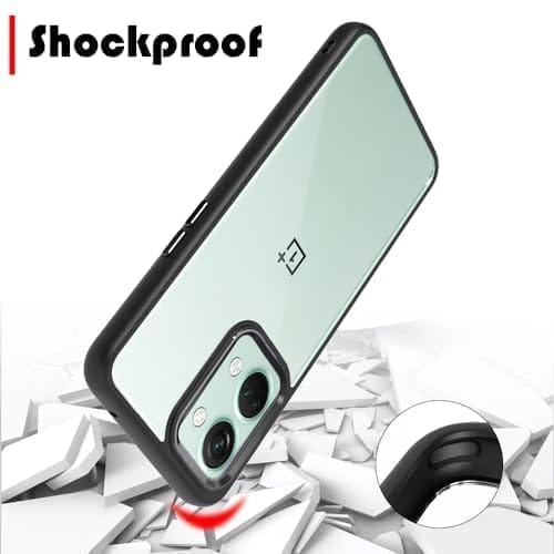 Winble OnePlus Nord 3 5G Back Cover Case Metal Camera Guard Hard Acrylic Clear Back