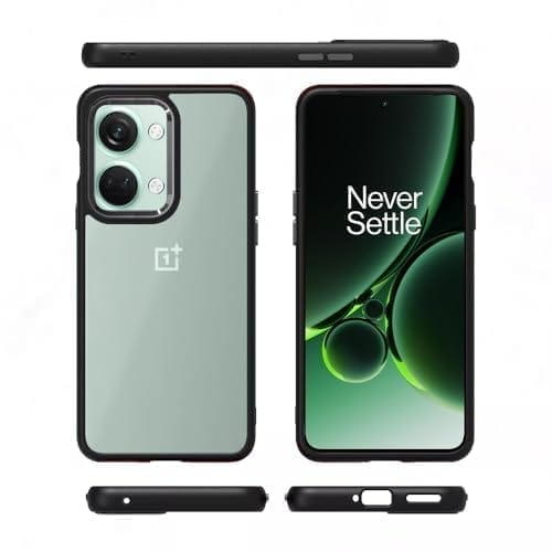 Winble OnePlus Nord 3 5G Back Cover Case Metal Camera Guard Hard Acrylic Clear Back