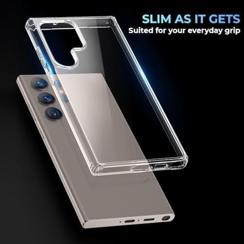 Winble Samsung Galaxy S24 Ultra 5G Back Cover Ultra Hybrid Crystal Clear Back