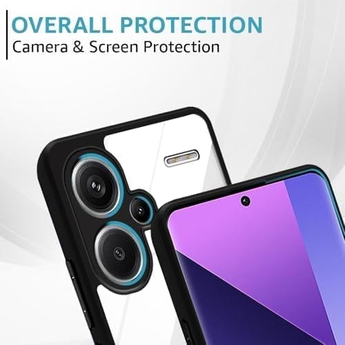 Winble Redmi Note 13 Pro Plus 5G Back Cover Camera Guard Acrylic Clear Protective