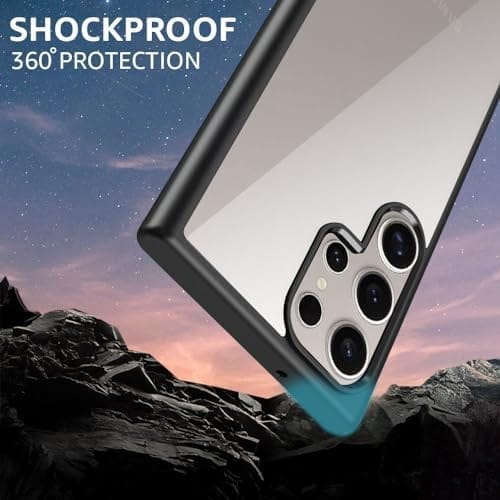 Winble Samsung Galaxy S24 Ultra 5G Back Cover Camera Guard Acrylic Clear Protective Back