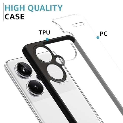 Winble Redmi Note 13 Pro Plus 5G Back Cover Camera Guard Acrylic Clear Protective